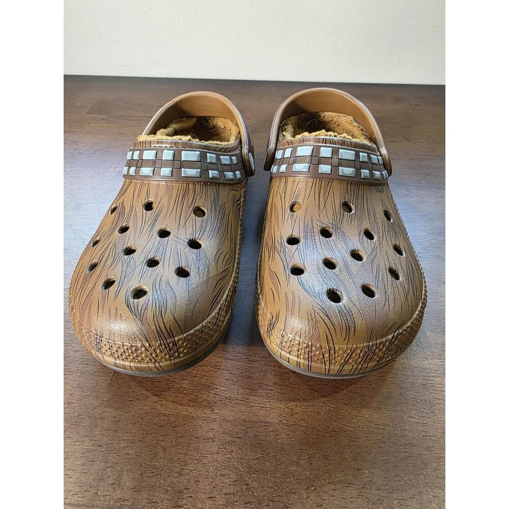 Star Wars x Crocs Classic Lined Chewbacca Clogs Men 8 Women 10 Rare
